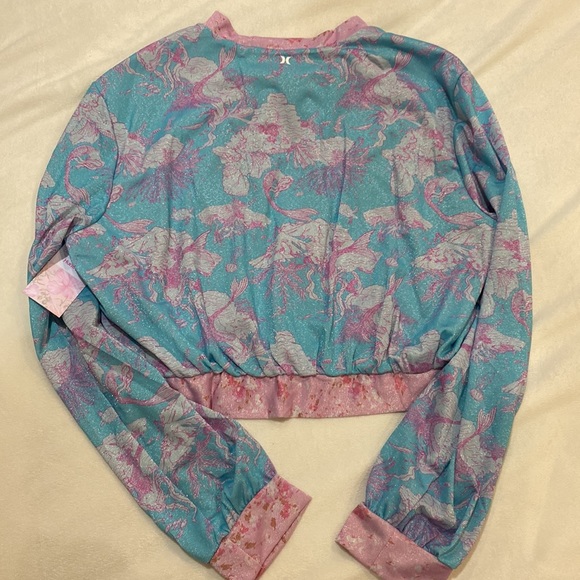 Love Shack Fancy Hurley jacket under the sea cropped bomber - Picture 2 of 7